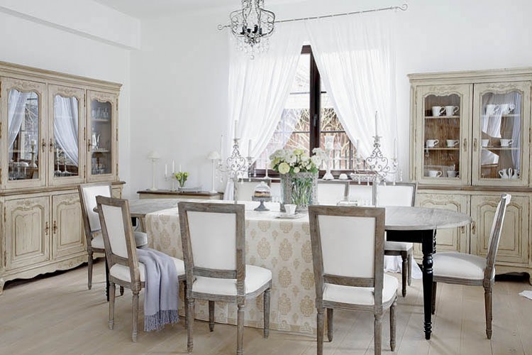 Parete soggiorno shabby: parete soggiorno provenzale libreria ... Credenza bassa shabby con ante scorrevoli